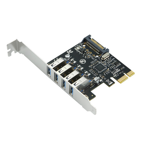台湾进口原装芯片台式机PCIe转USB3.0 转接卡PCIe USB3.0扩展卡2口4口VL805&ASM1042&ASM1061
