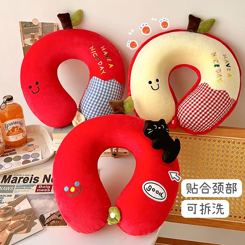 记忆棉U型护颈枕可拆洗便携