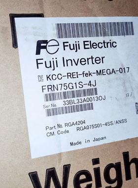 极速询价全新原装富士变频器FARN75G1S-4J现货询价议价