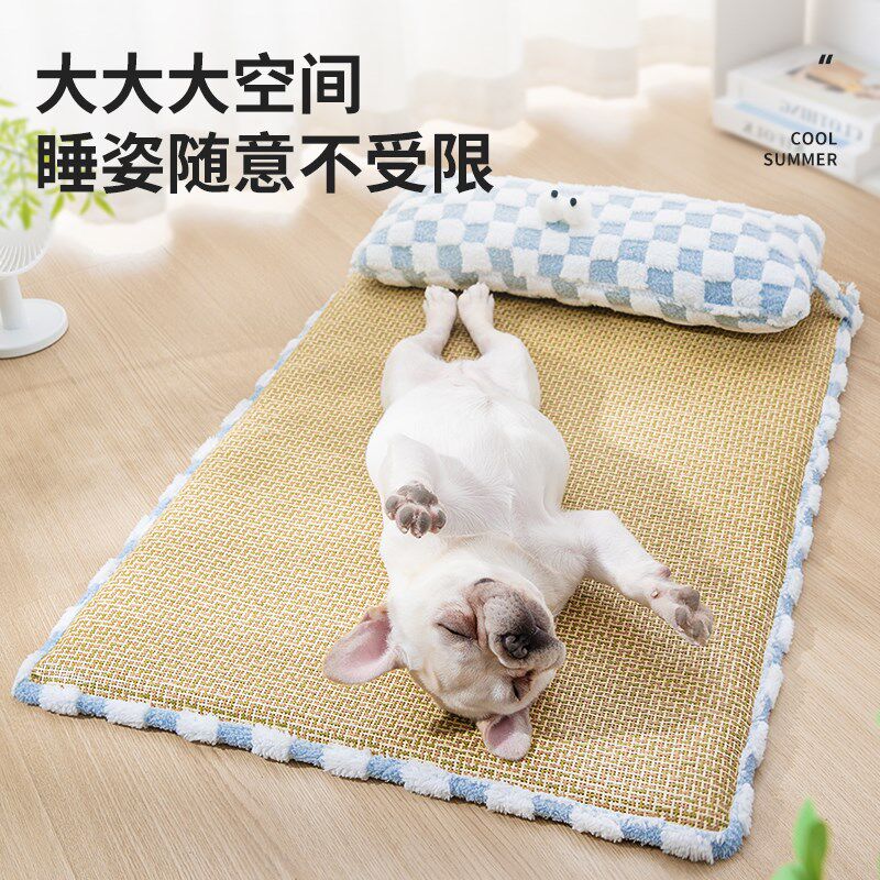 新品狗狗凉席垫子夏天猫r咪宠物用睡垫小狗睡觉用狗窝凉垫夏季降