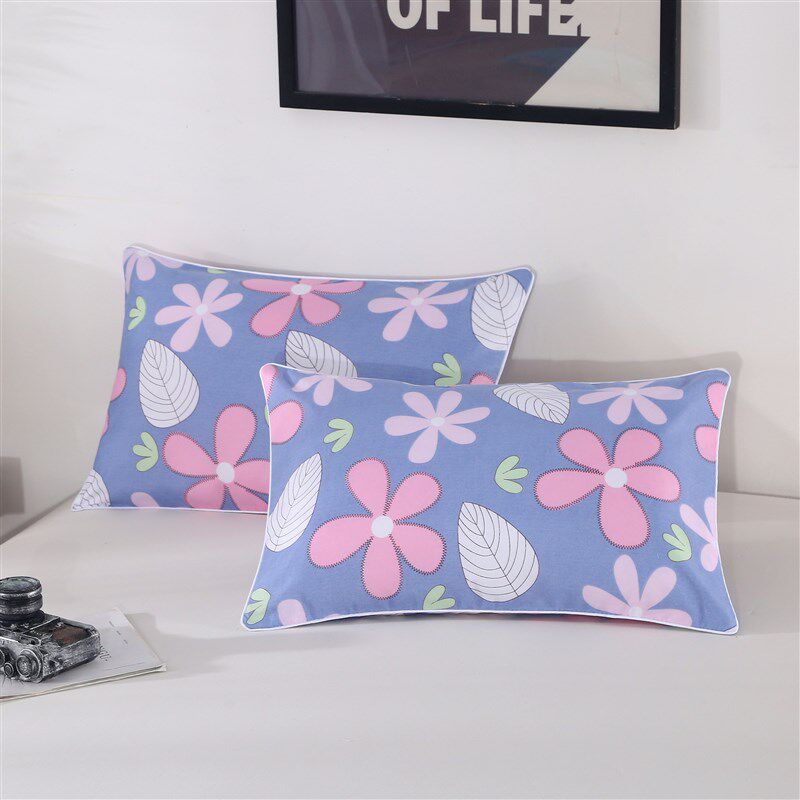 极速枕头成d人全棉卡通枕芯送枕套单人学生酒店护颈枕1一个装一对