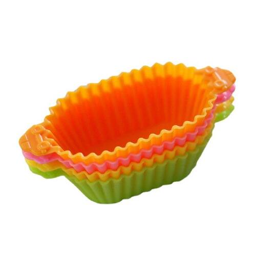 新品4pcs Desserts Lunch Box Camping Mold CupOcake Baking Reu