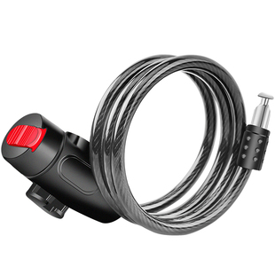 极速山地自行车锁防盗链条v锁电动电瓶车头盔锁钢丝便携单车密码