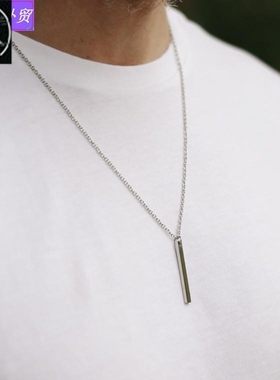 极速.European Men Hip hop necklace Pendant Simple accXessori
