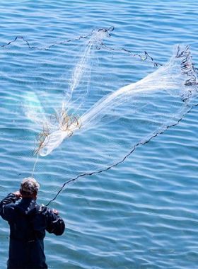 极速Fishing Net Mesh Three Layer Monofilament Gill WNet Nett