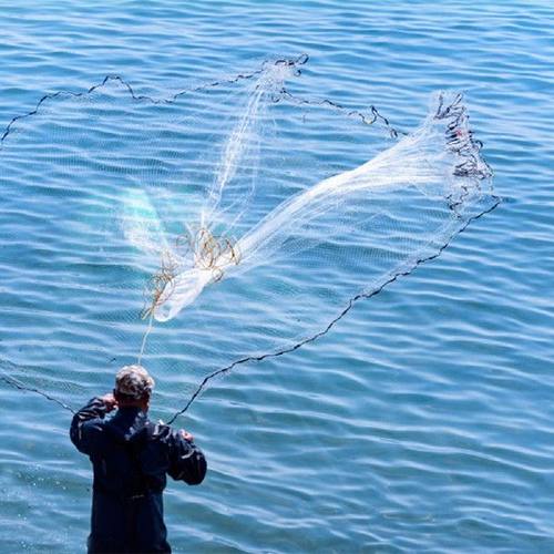 极速Fishing Net Mesh Three Layer Monofilament Gill WNet Nett