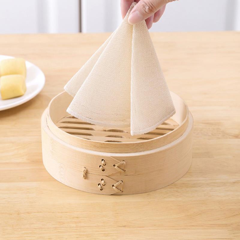 极速不粘蒸笼布家用棉纱布蒸馍蒸笼纸蒸布垫蒸包子Y馒头蒸笼垫