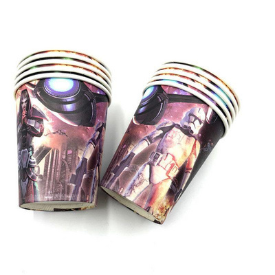新品60pcs/lot star wars plates cupDs napkins baby shower par