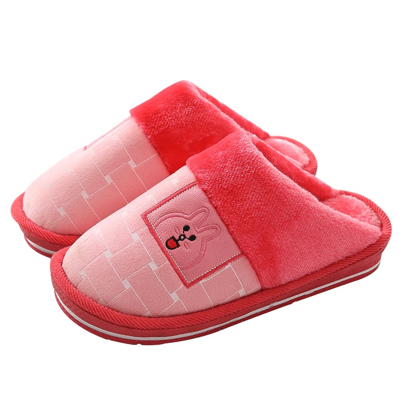 极速家居家棉f拖鞋男冬季室内防滑保暖拖鞋女加厚底毛绒男士加大