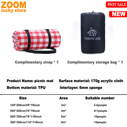 新品Outdoor damp propof picnic mat camping Tent Picnic Blank