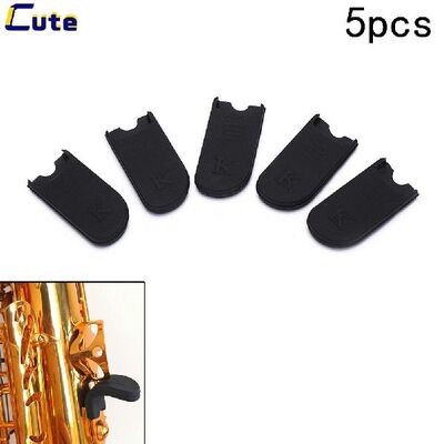 新品5Pcs Rubber Saxophone Thumb Rest Saver Cushion PXad Fing