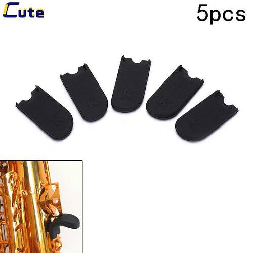 新品5Pcs Rubber Saxophone Thumb Rest Saver Cushion PXad Fing