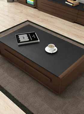 极速新款火烧石可伸缩电t视柜茶几组合简约现代客厅经济型地柜家