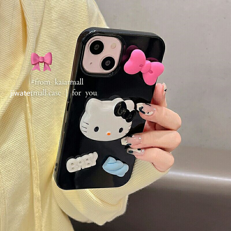 可爱立体卡通猫咪手机壳