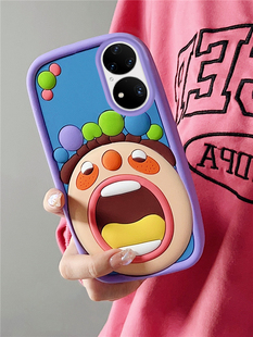 卡通恶搞立体大嘴巴适用oppoReno8手机壳reno7硅胶软套reno6全包reno5防摔a56/a53网红a97/a96女款a93a72新潮
