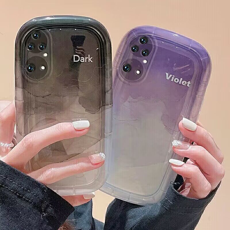 韩风软硅胶水墨晕染手机壳