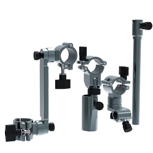 吉马奥钓椅配件三件套炮台架鱼护饵盘架伞架全套铝镁合金通用口径