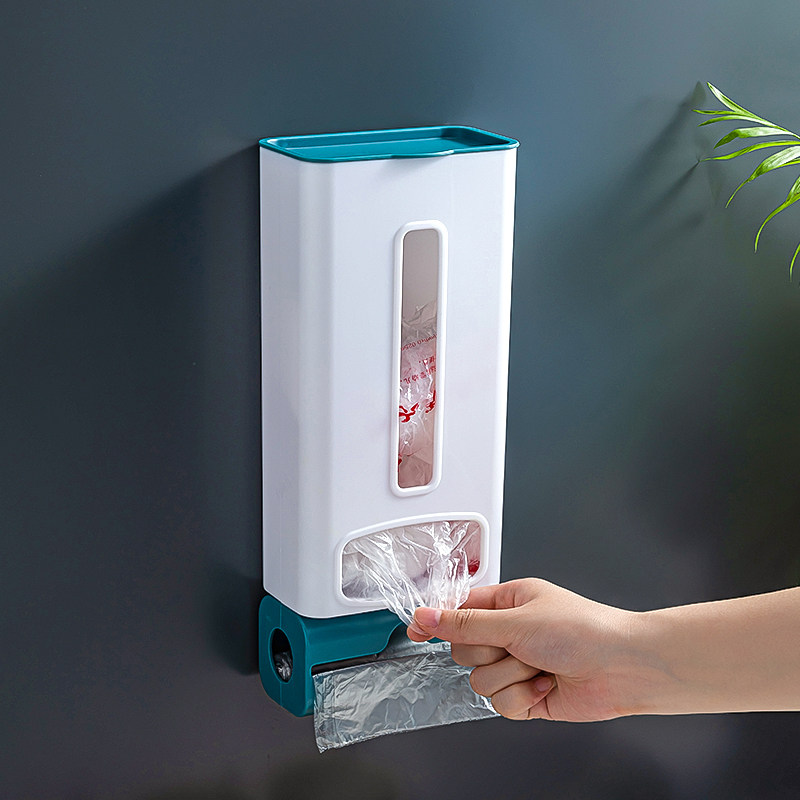 垃圾袋收纳神器家用厨房装塑料袋抽取盒收集器方便袋子收纳盒壁挂