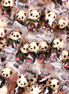 熊猫麦丽素卡通黑白酥脆巧克力夹心豆儿童小零食喜糖（代可可脂）