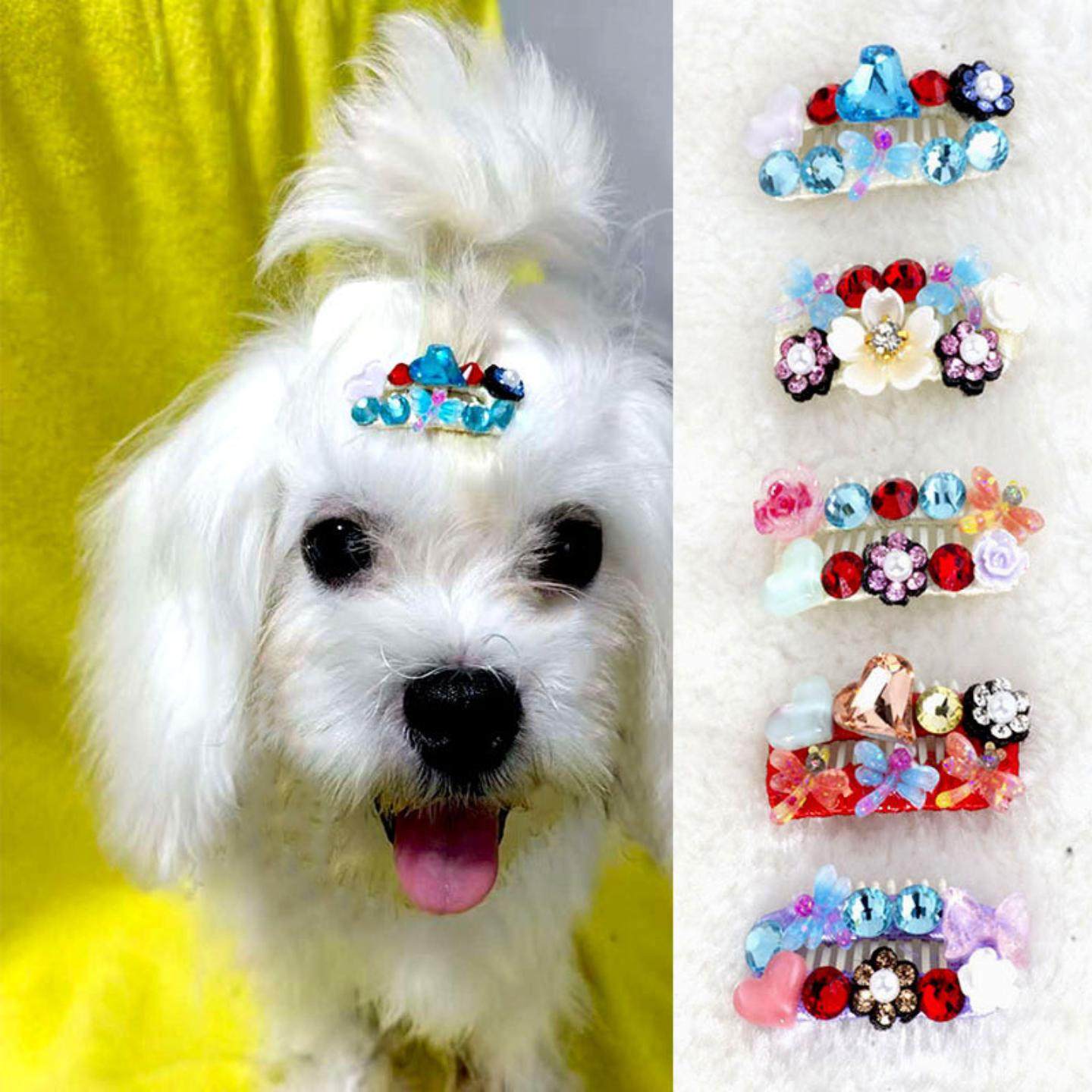 宠物发夹约克夏雪纳瑞马尔济斯小狗狗发卡宠物头饰猫狗通用碎发夹,模玩/动漫/周边/娃圈三坑/桌游,棉花娃娃场景道具娃屋,淘宝优惠券,粉丝福利购,淘宝优惠卷