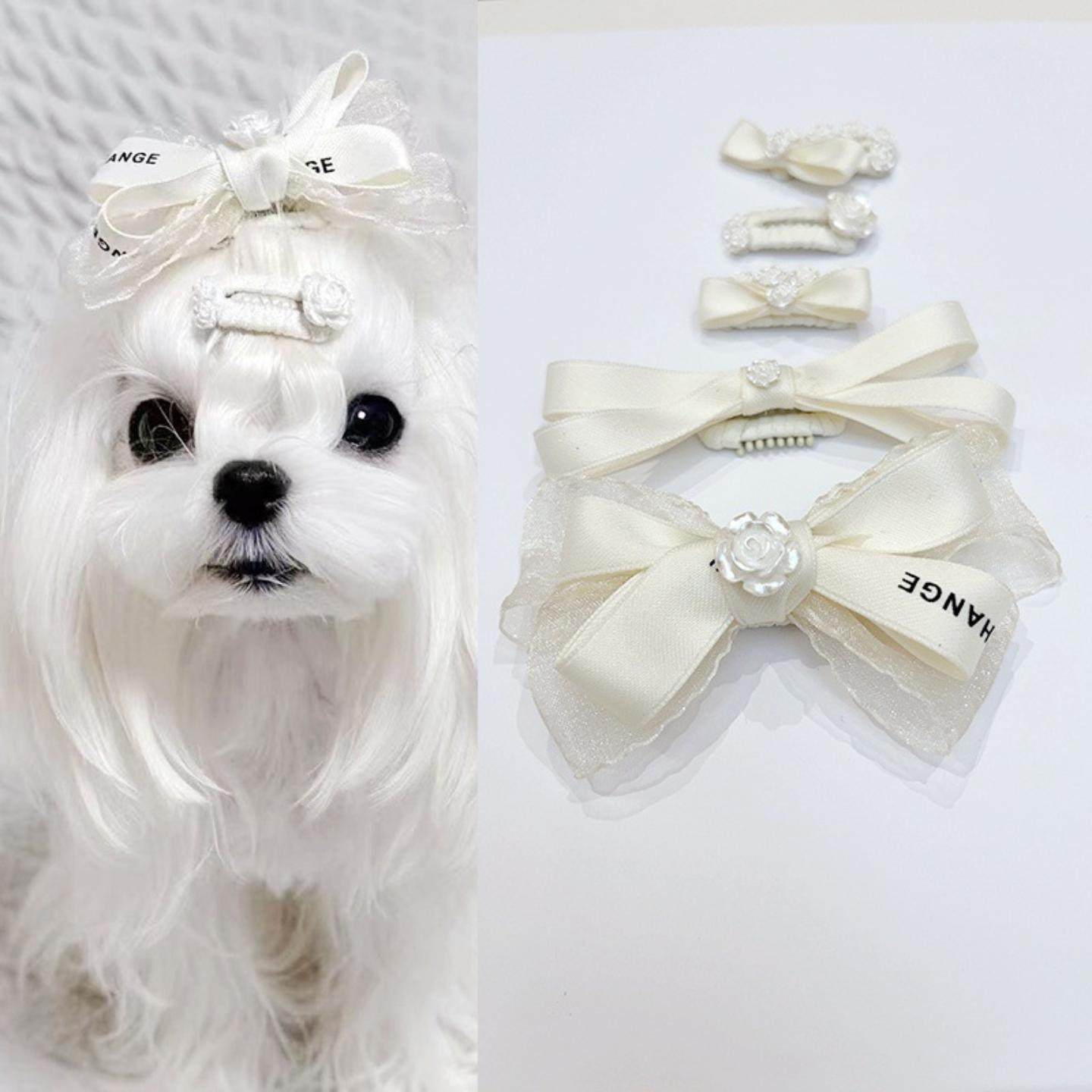 法式小香风宠物发夹bb夹蝴蝶结马尔济斯约克夏狗狗发卡宠物饰品,模玩/动漫/周边/娃圈三坑/桌游,棉花娃娃场景道具娃屋,淘宝优惠券,粉丝福利购,淘宝优惠卷