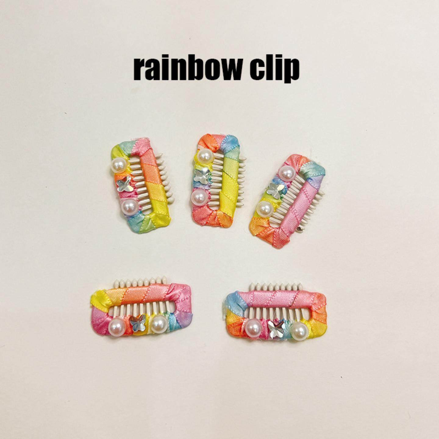 可爱彩虹宠物发夹狗狗碎发BB夹约克夏马尔济斯比熊夹子猫咪头饰,模玩/动漫/周边/娃圈三坑/桌游,棉花娃娃场景道具娃屋,淘宝优惠券,粉丝福利购,淘宝优惠卷