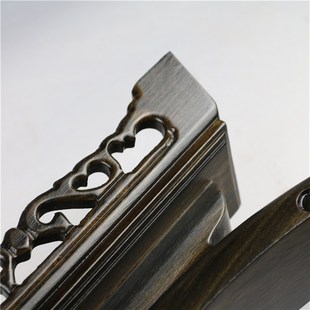 红木条纹檀实木象牙架 牛角架木D托刀架剑架如意宝刀支撑架底座