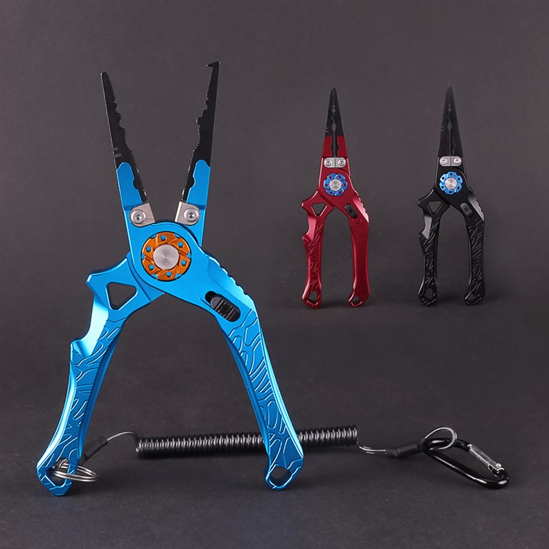 路亚钳铝合金多功能剪线钓鱼钳摘钩钳F钓鱼剪刀取钩器控鱼钳绑钩