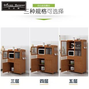 碗盘柜农村家用整体橱柜厨房餐柜透气纱窗收纳柜柜子置物架木?具