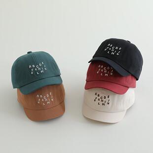 1-3岁宝宝帽子春秋薄款遮阳防晒鸭舌帽男女童夏天透气太阳帽儿童