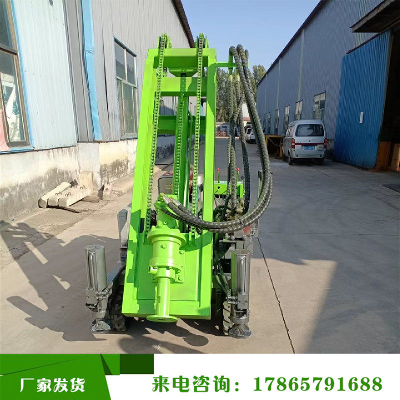 现货隧道基坑注浆螺旋钻 东北气动冲击回转式履带潜孔钻机