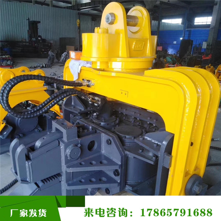 20吨挖掘机太阳能光伏管桩水泥桩钢板振动锤液压打桩机打拔桩头