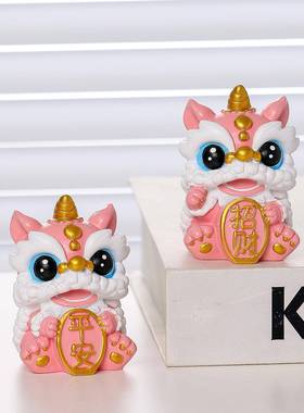 中式国凤醒狮舞狮礼品套装新年礼物活动礼品年会伴手礼工艺品摆件