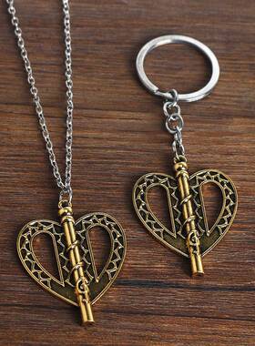 新款动漫周边蔷薇少女项链水银灯真红发条吊坠挂件钥匙扣跨境