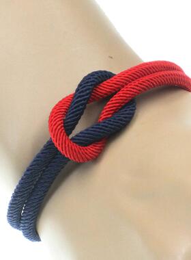 新款上市同心结手链情侣饰品时尚多层本命年红色不锈钢手表扣礼物