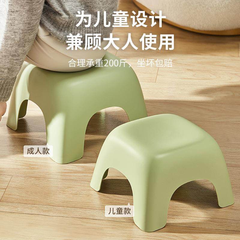 可爱塑料小凳子家用儿童四角凳加厚可叠放浴室防滑凳宝宝踩脚矮凳,家装主材,浴室壁挂凳椅,淘宝优惠券,粉丝福利购,淘宝优惠卷
