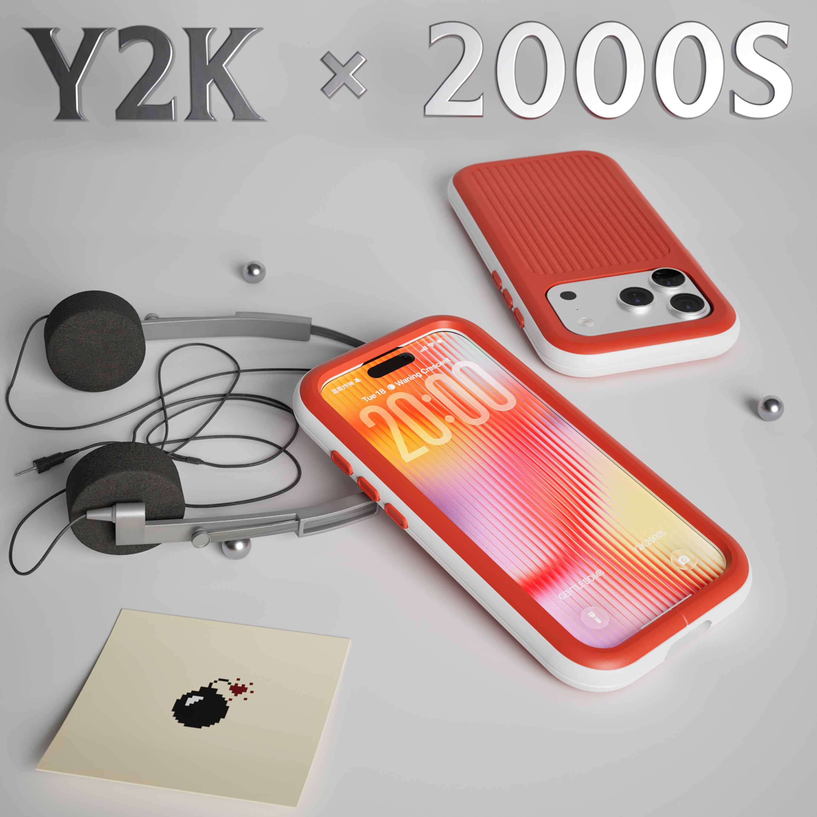 GENTLE BOMB iPhone Y2K手机壳 千禧美学 复