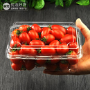 盒草莓金桔打包盒带盖塑料盒子 鲜元 500克水果盒一次性1斤水果包装