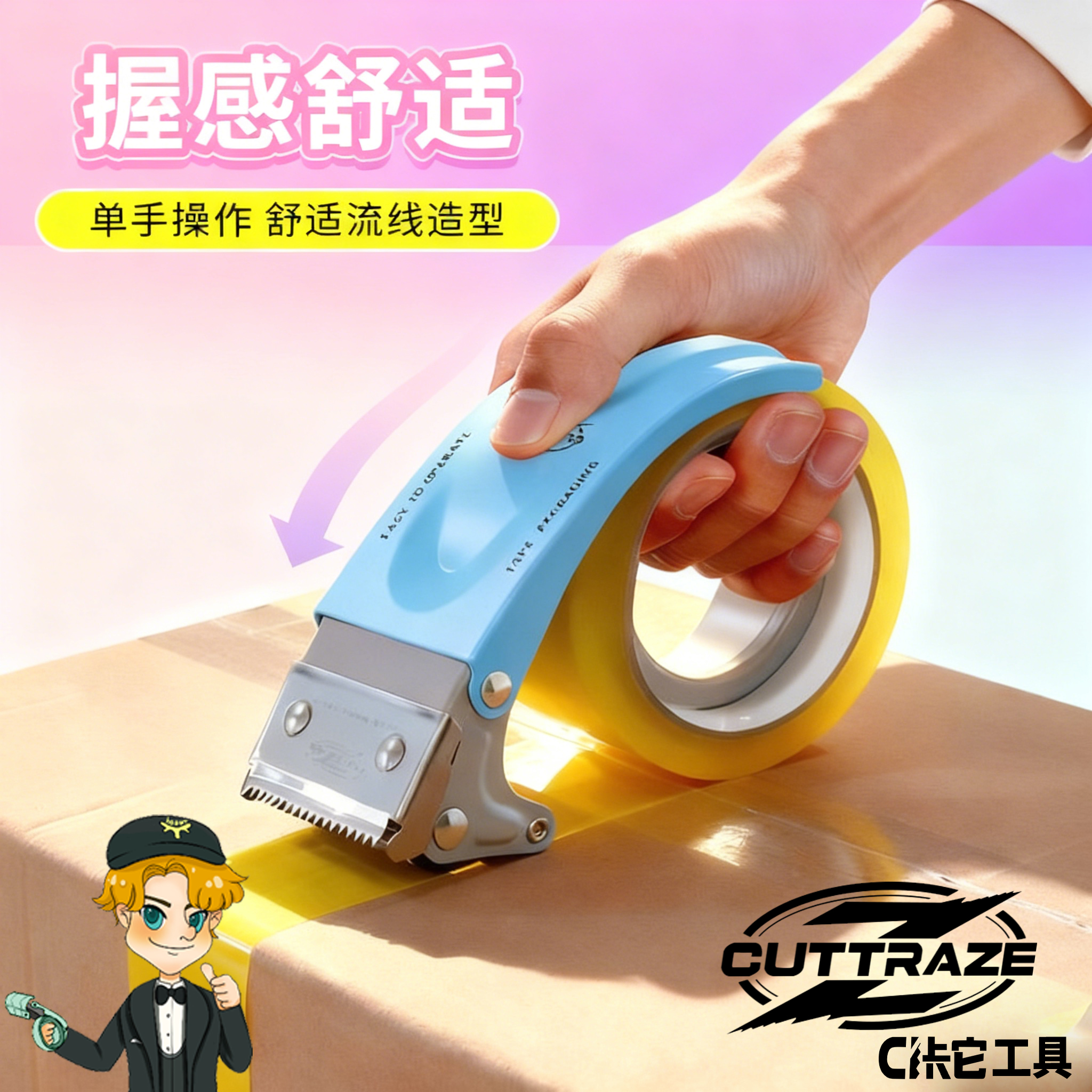 大号透明胶带切割器5-6CM