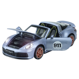 1:32合金车模保时捷911敞篷版小跑车模型仿真摆件收藏男孩玩具车