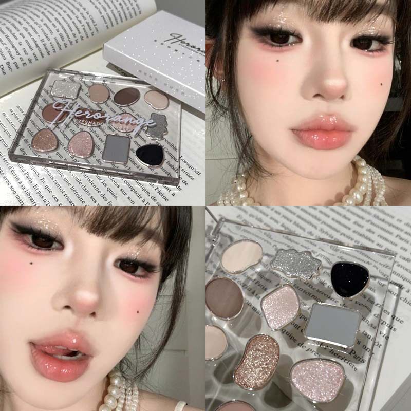 李佳琪推荐十二色眼影盘粉质细腻不易飞粉珠光细闪自然显色综合盘