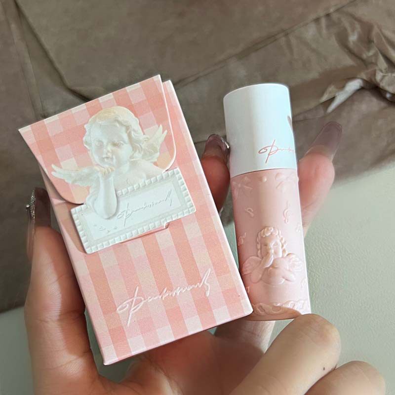 李佳琪推荐粉雾天使丝绒唇釉浮雕雾面哑光唇泥不易掉色唇彩