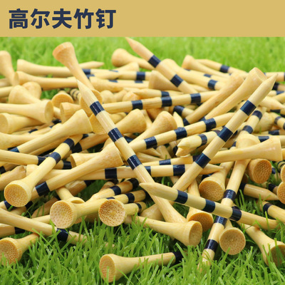 高尔夫竹钉刻度印刷70mm83MM球钉高尔夫球座球托 golf tees
