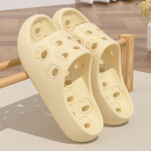 浴室拖鞋女生夏天卡通可爱镂空EVA防滑厚底透气情侣居家凉拖鞋男