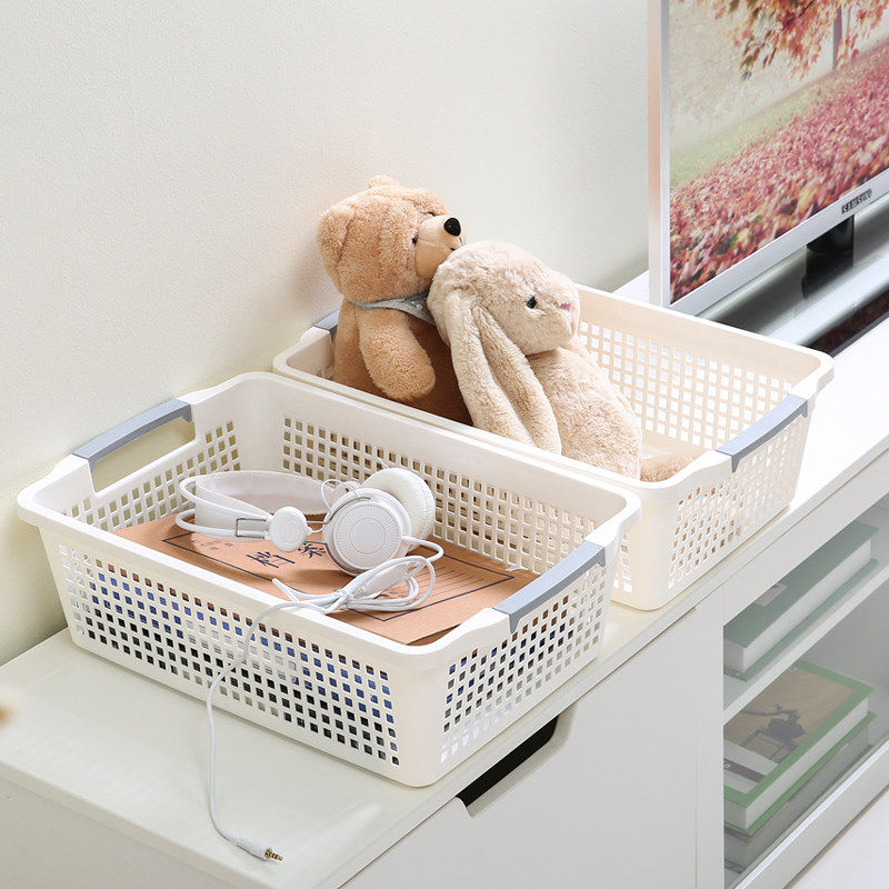 收纳筐塑料长方形收纳框厨房小篮子蔬菜水果零食置物篮玩具收纳篮,收纳整理,收纳筐,淘宝优惠券,粉丝福利购,淘宝优惠卷
