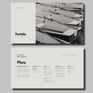 【航海日】黑白抽象艺术简约设计感排版作品集婚礼时尚小众PPT