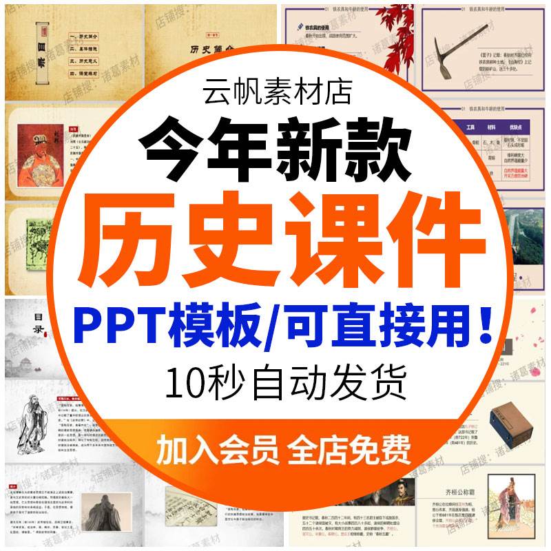 中国历史中小学生欧洲西方文艺复兴世界近现代史教学课件ppt模板