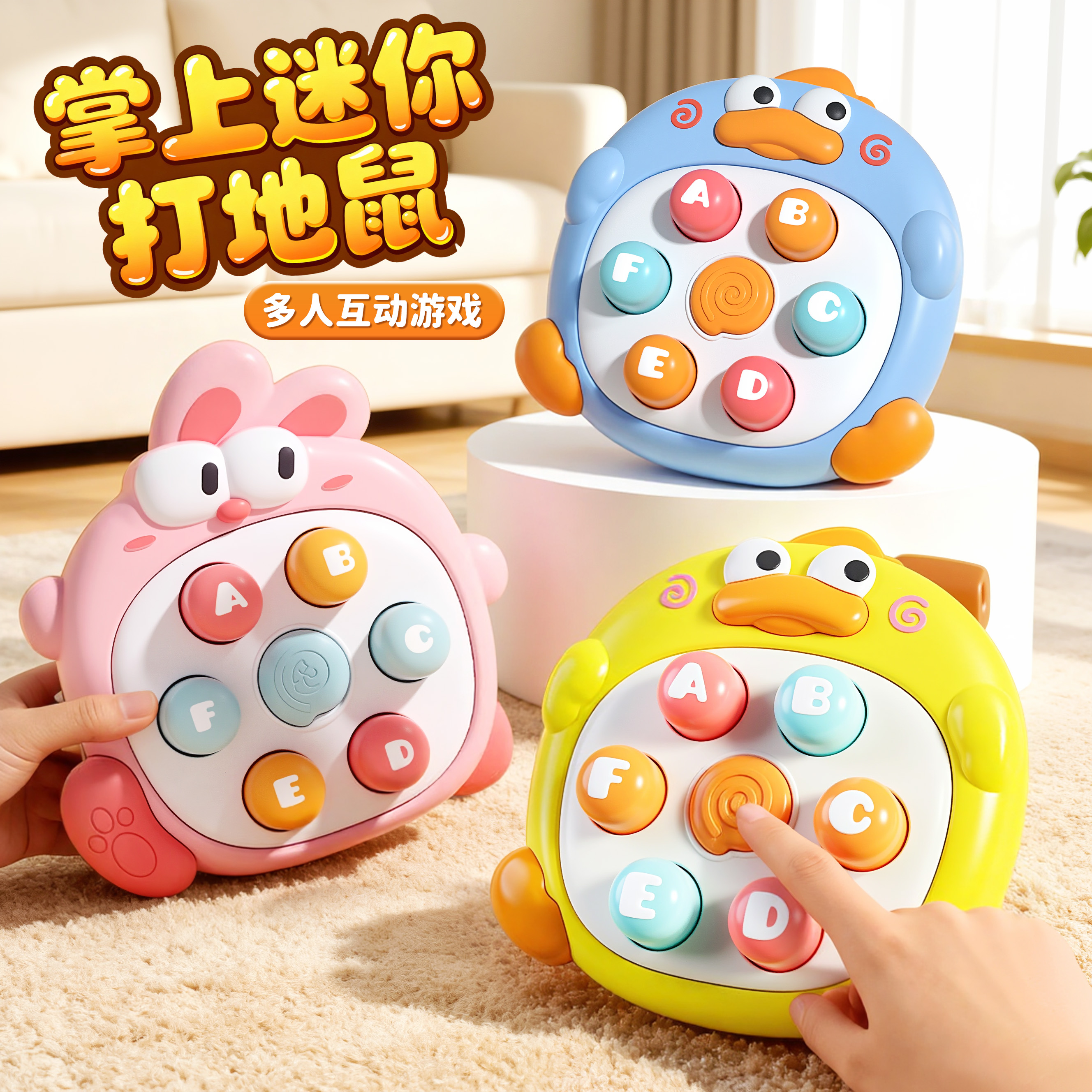 掌上迷你打地鼠按按乐宝宝玩具