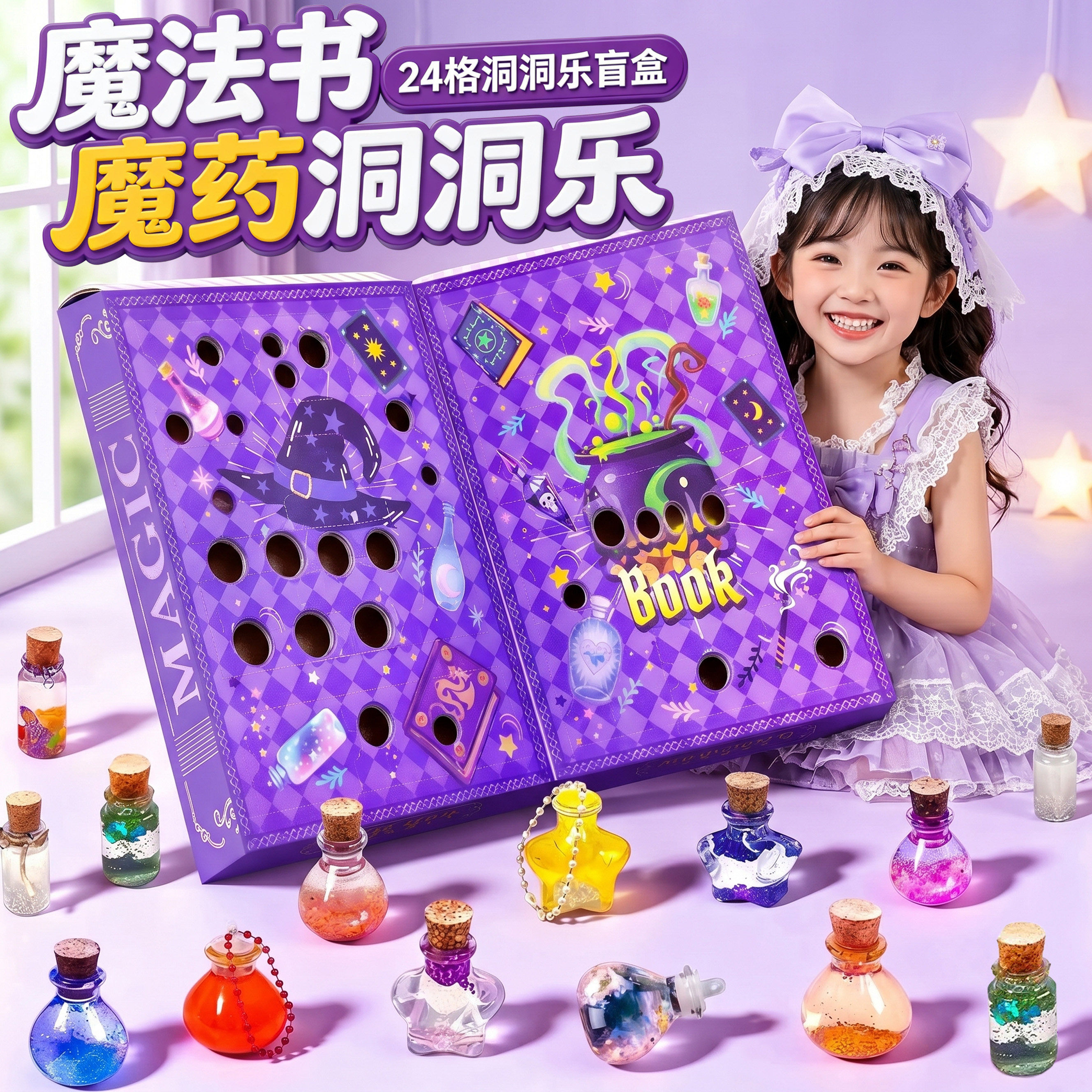 六一儿童节礼物小小魔法师科学实验玩具套装手工diy神奇药水礼盒6
