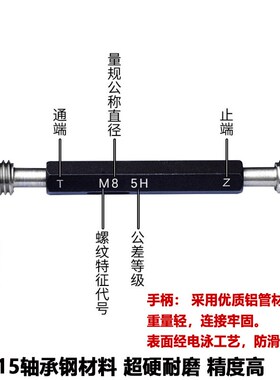 蜀川量英制螺纹塞规 BSF牙规BSW1/4-20 5/32-32 3/8-16 1/2 5/16